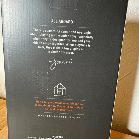 Hearth & Hand with Magnolia Toy Christmas Tree Farm Train Playset 23 piece - Picture 5 of 5